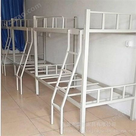寝室高低床现代简约款 两个床位双层床上下铺铁床
