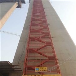 新型香蕉式爬梯  高墩基坑施工笼式爬梯梯笼 中铁专用 组合箱式基坑梯笼 建筑器材