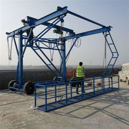1吨护栏模板台车厂家 2吨护栏安装台车使用教程