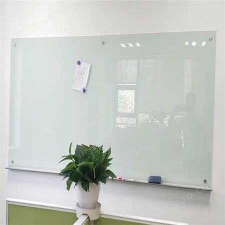 玻璃白板会议室玻璃黑板 多款颜色可选 烤漆玻璃板安装定制