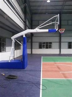 奥缘体育 手动液压篮球架 标准比赛用可出口篮球架带保护套