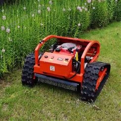 農用割草機果園 打草機 遙控輪式履帶自走式割草機 遙控履帶式剪草機
