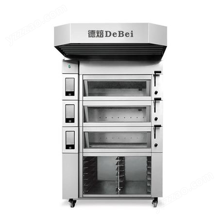 德焙烤箱SE-923欧式上掀门三层六盘电烤箱欧包烤炉带石板和喷雾