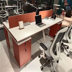 员工工位组合 4人6人办公桌组合 员工电脑桌组合 钢架工位组合 旭峰家具