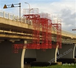 桥梁侧面施工桁架 电动行走台车 安装电缆桥架支架 博奥SJL2T