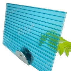 批发阳光板温室大棚隔热保温中空板 湖蓝10mm 阳光板 拜耳料生产质保十年