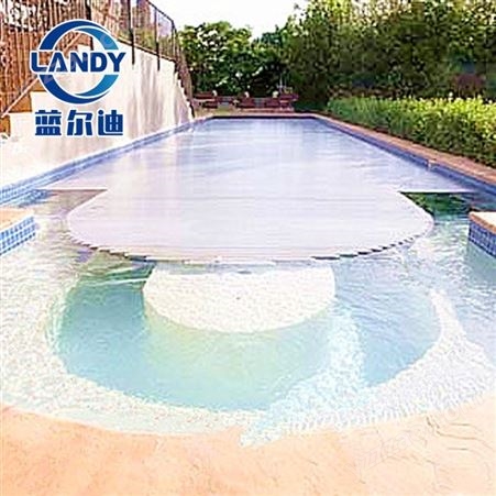 游泳池上电动盖罩 冬季水池保温措施做法方案 量池定制 蓝尔迪