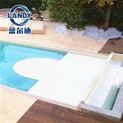自动电动游泳池盖 蓝尔迪厂家可定制尺寸 抗UV泳池保温盖 安全环保 一键操作