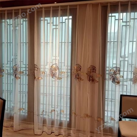 木杉 酒店布艺窗帘 功能性面料定制 遮光遮阳阻燃材质造型美观
