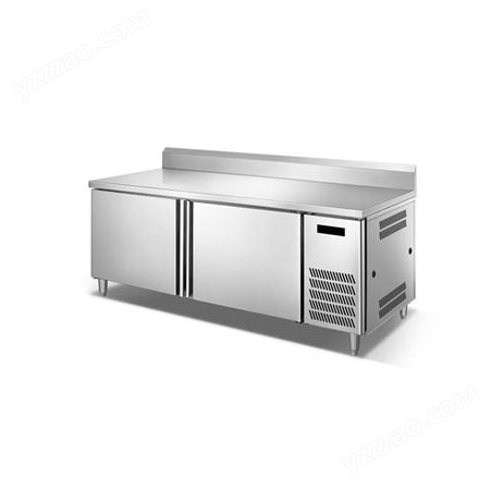 奶茶店冷藏工作台冰箱 不锈钢冷藏冷冻双温操作台