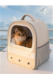猫包外出便携大容量透气猫咪宠物背包太空舱狗包双肩帆布狗狗包包