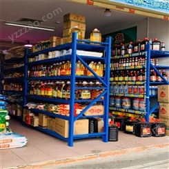 厂家批发 贯通式连展货架 家用储物自由组合 超市组合连展货架