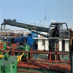 码头船用大型液压固定吊360度旋转底盘 锰钢材质直臂伸缩 防腐蚀