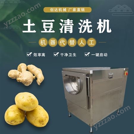 商用土豆清洗机 红薯清洗设备 创达 生姜去皮清洗机 厂家供应
