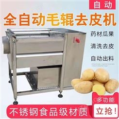 洗土豆机器 马铃薯清洗机 小型土豆清洗机 不锈钢毛辊清洗机 创达
