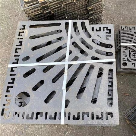 工匠 定制款铸铁树池盖板 方形回形纹铸铁树池篦子