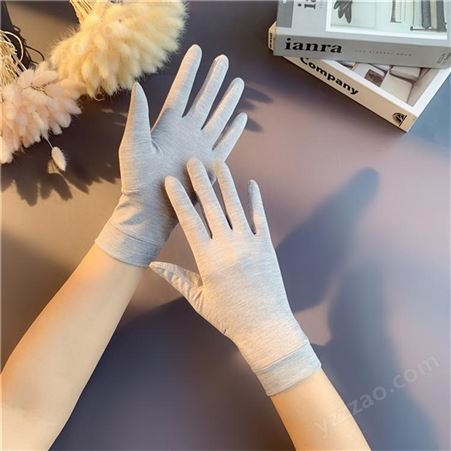 按样加工 户外可触屏手套 防紫外线触屏手套 时尚防晒手套