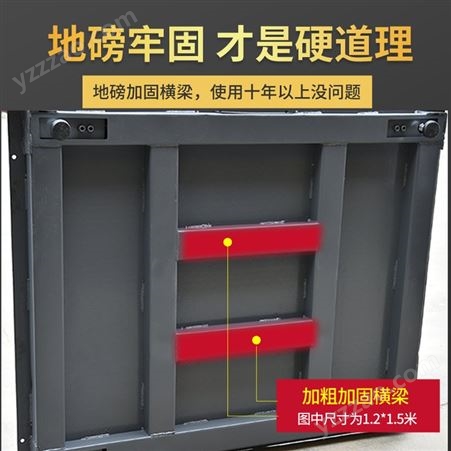 上海耀华地磅秤称猪秤牛带围栏防抖动1-3吨5吨工业小型电子地磅称