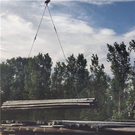 星迈 架光缆用油木杆出售 7米油木杆 欢迎来电