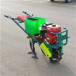 柴油动力玉米播种机家用轮式耘播机农田果园施肥追肥机