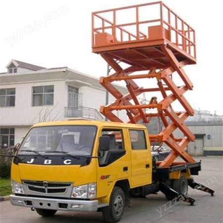 移动式 车载式升降机 拖车升降机 施工升降平台 岳峰金匠 SJJ300  一手货源