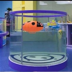 婴儿游泳池 儿童游泳池 全透明钢化玻璃池 圆形全透明玻璃池