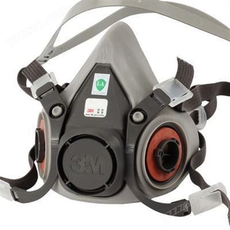 3M6200防毒面具 半面具  防毒口罩   优质橡胶防护面罩