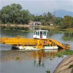 广东清远割草船 小型水上垃圾打捞 水葫芦收割船hc
