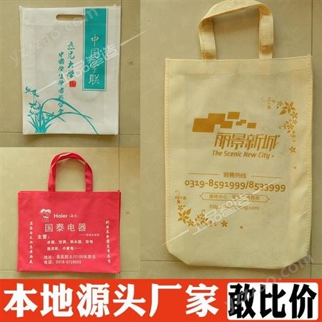 北京印字logo广告袋购物袋制作无纺布袋定做 环保袋彩色覆膜袋手提袋制作 价格实惠 羚马TOB