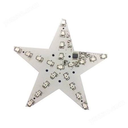 圣诞树七彩五角星装饰灯线路板LED灯板铝基板台灯灯板发光控制板