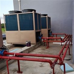 坤辉产业380v空气能采暖机 热水采暖制冷