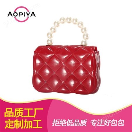 串珠流行时尚袖珍口红包零钱包珍珠手提出口欧美环保TPU女式小包