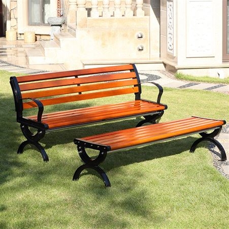 园林广场座椅批发  定制实木户外长椅 公园椅  室外公园休闲椅价格