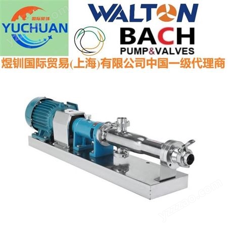 进口螺杆浓浆泵，美国进口卫生级螺杆泵: 美国WALTON沃尔顿中国代理商