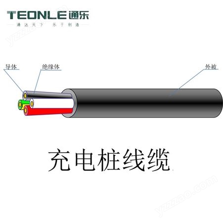 新能源交流充电桩电缆直流充电桩电线防水放油防紫外线