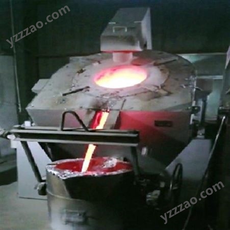 山东同创小型铝熔炼炉 液压全自动可倾式坩埚熔铝炉 倾翻式燃气化铝炉