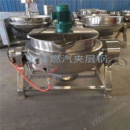 jz-600金泽机械 电加热可倾式蒸煮锅 立式卤肉燃汽夹层锅