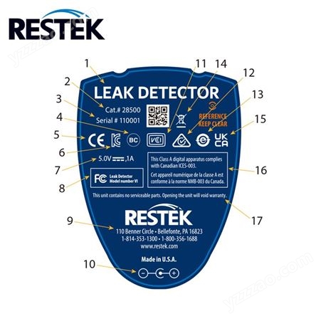 美国进口Restek 电子气体检漏仪22655 工业手持式气体检测设备
