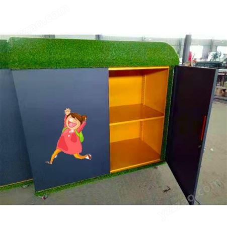内蒙古涂鸦玩具储存柜 儿童巧手彩绘柜 活动搁板收纳柜