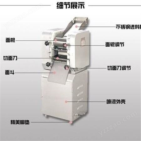恒联 MT12.5压面机 商用电动压面机 揉面机 食品机械面条机面皮生产