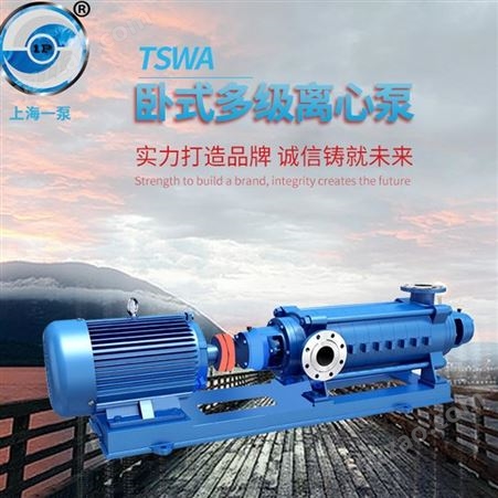 上海一泵75TSWA卧式多级离心泵水资源单吸多级循环泵分段式管道泵