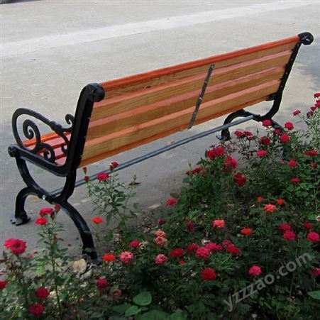 拉瑞斯供应兰州公园椅户外长椅子室外长凳庭园休闲座椅排椅防腐木塑木铁艺靠背