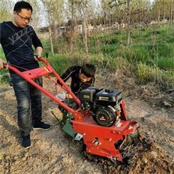 菜园种植开沟微耕机 单履带式山坡地趟地机 单轮链轨履带犁地机