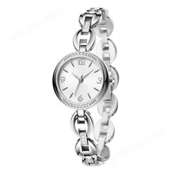稳达时-596韩版精致时尚镶钻女士手表ins风钢带石英手表批发