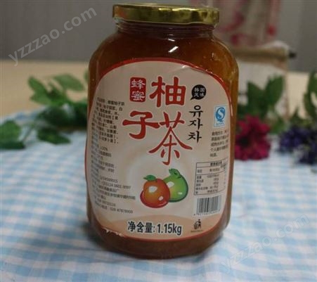 蜂蜜柚子茶韩式风味酱 水果浓缩冲饮罐装1.15kg*12瓶