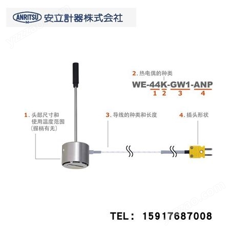 日本ANRITSU安立 自重式 温度传感器 WE-13E/K-TS1-ASP/ANP