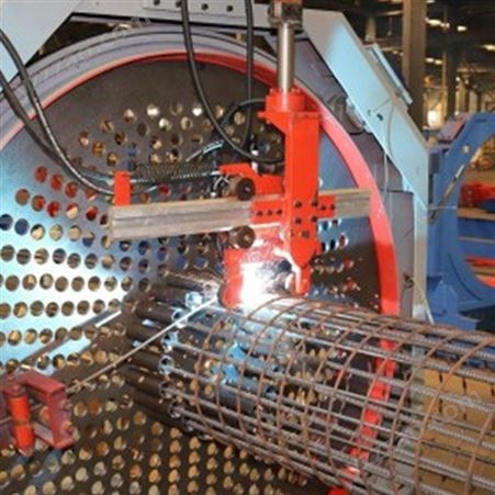 数控钢筋笼绕筋机 定制全自动双主机双绕筋滚焊滚笼机 欢迎订购