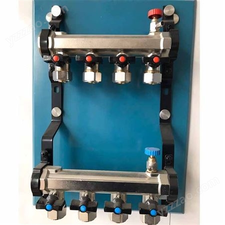 地暖管外丝活接集分水器_分水器和套阀  宏源分水器套阀