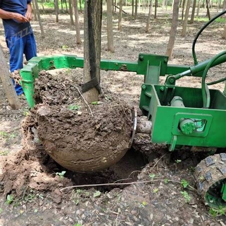 圆弧刀式挖树机 丘陵苗圃挖树机 绿化树移植护根机