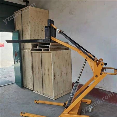 手推式货物升降车 便携式电动升降车 0.5吨电动简车易叉车